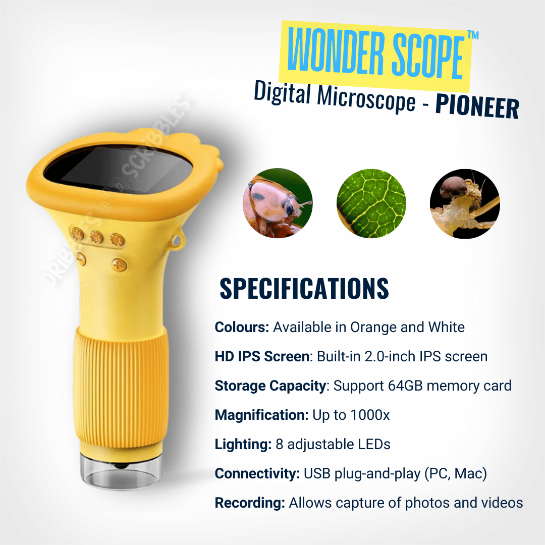 WonderScope™ - HD Digital Kids Microscope for STEM Learning